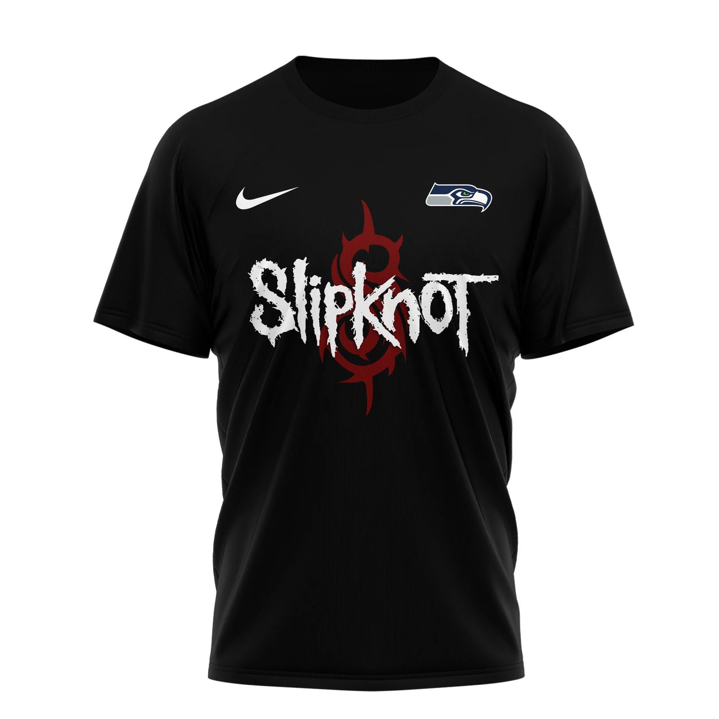 LIMITED EDITION - NEW CUSTOMIZED NFL06 SSH SEATTLE SEAHAWKS SLIPKNOT 3D SHIRT