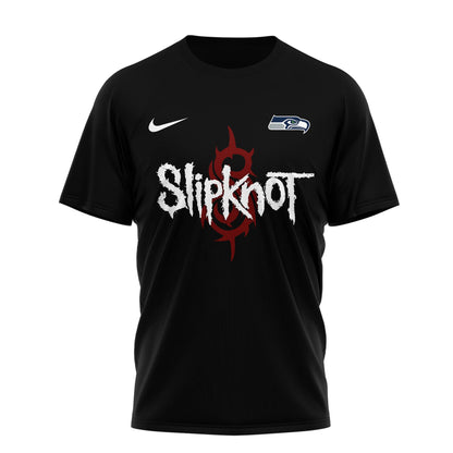 LIMITED EDITION - NEW CUSTOMIZED NFL06 SSH SEATTLE SEAHAWKS SLIPKNOT 3D SHIRT