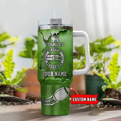 LIMITED EDITION - NEW CUSTOMIZED NFL06 SSH SEATTLE SEAHAWKS TUMBLER CUP