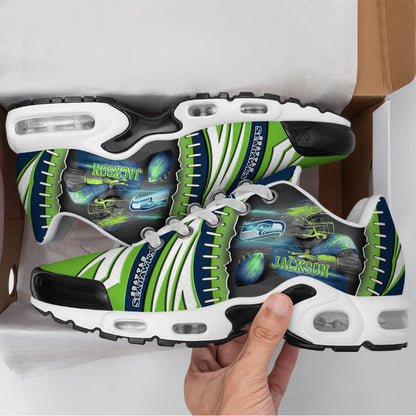 LIMITED EDITION - NEW CUSTOMIZED NFL06 SSH SEATTLE SEAHAWKS UNISEX AIR MAX PLUS SNEAKERS