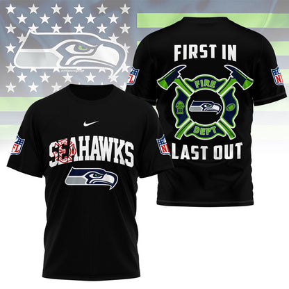 LIMITED EDITION - NEW CUSTOMIZED NFL06 SSH SEATTLE SEAHAWKS T-SHIRT | MULTIPLE COLORS AVAILABLE