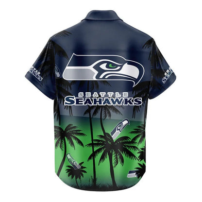 LIMITED EDITION - NEW CUSTOMIZED NFL06 SSH SEATTLE SEAHAWKS UNISEX HAWAIIAN SHIRT & SHORTS SET