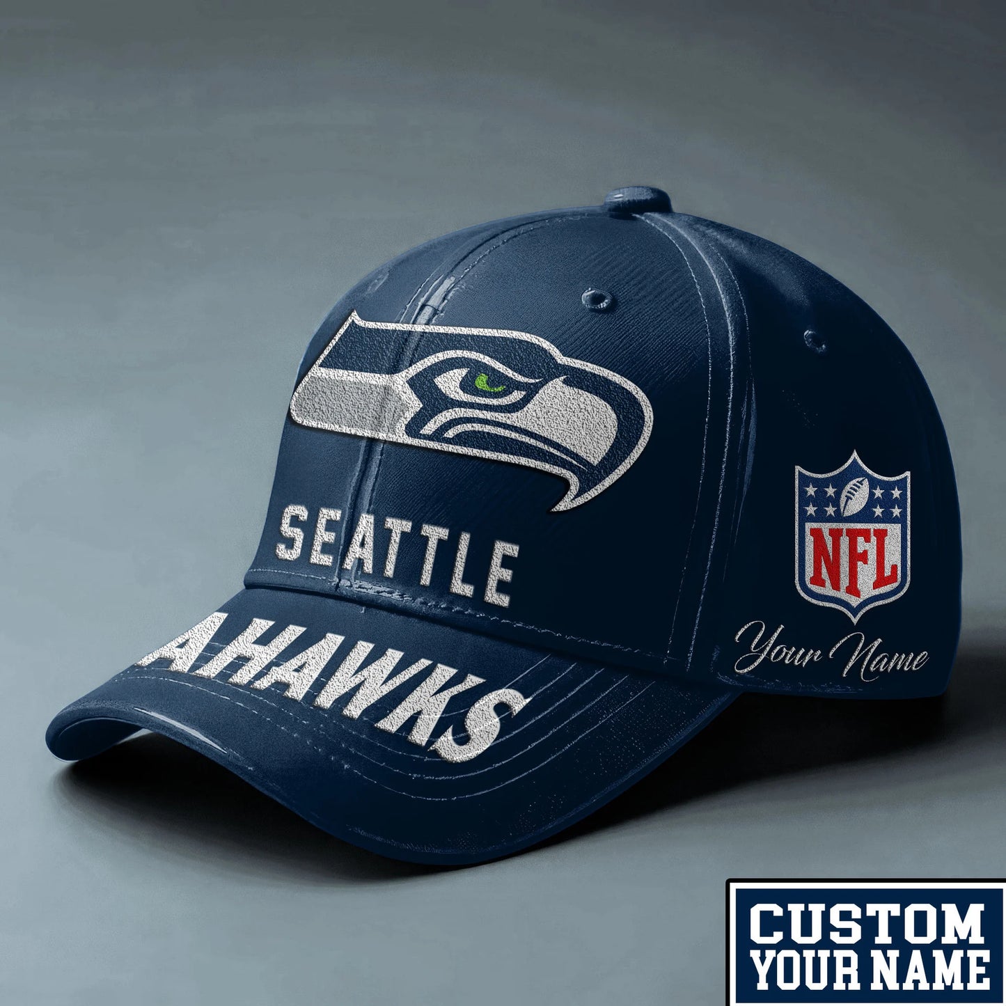 LIMITED EDITION - NEW CUSTOMIZED NFL06 SSH SEATTLE SEAHAWKS CLASSIC CAP