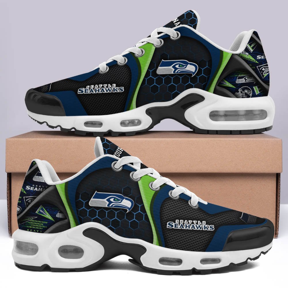 LIMITED EDITION - NEW CUSTOMIZED NFL06 SSH SEATTLE SEAHAWKS UNISEX AIR MAX PLUS SNEAKERS