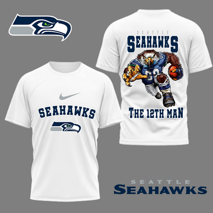 LIMITED EDITION - NEW CUSTOMIZED NFL06 SSH SEATTLE SEAHAWKS NATION GEAR 3D SHIRT