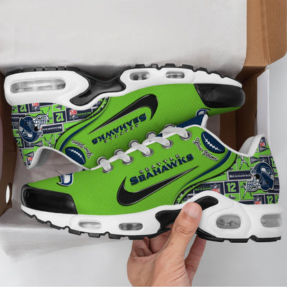 LIMITED EDITION - NEW CUSTOMIZED NFL06 SSH SEATTLE SEAHAWKS UNISEX AIR MAX PLUS SNEAKERS