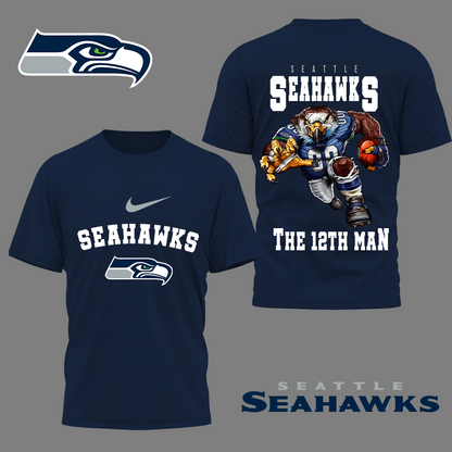 LIMITED EDITION - NEW CUSTOMIZED NFL06 SSH SEATTLE SEAHAWKS NATION GEAR 3D SHIRT