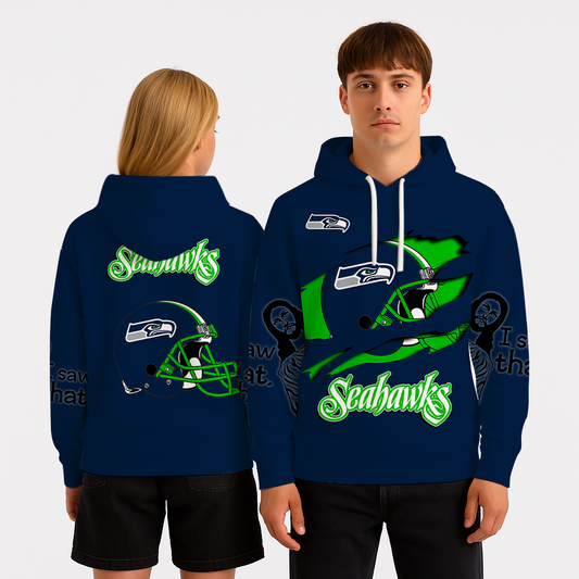 LIMITED EDITION - NEW CUSTOMIZED NFL06 SSH SEATTLE SEAHAWKS UNISEX T-SHIRT, POLO, HOODIE & JACKETS