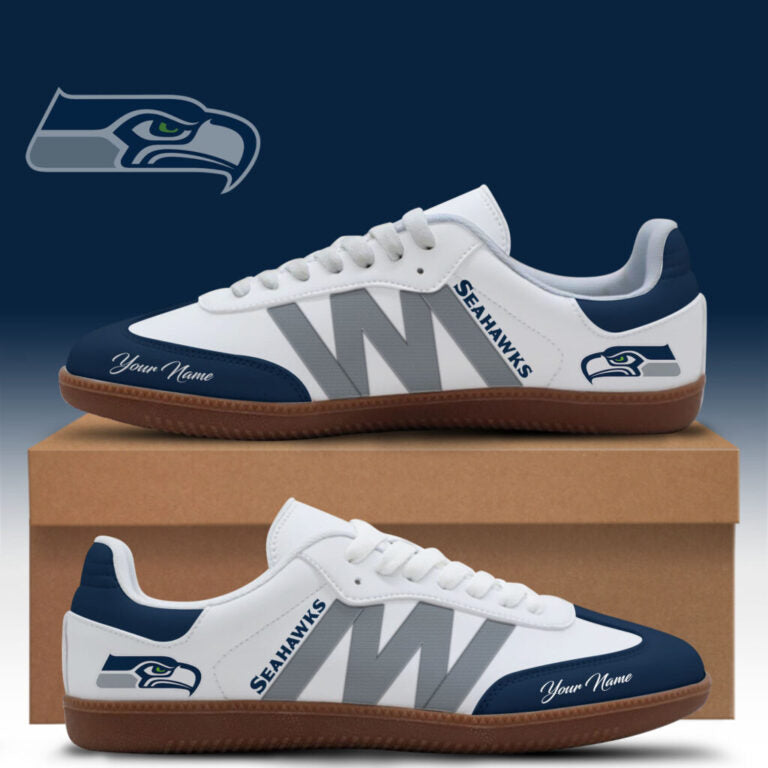 LIMITED EDITION - NEW CUSTOMIZED NFL06 SSH SEATTLE SEAHAWKS CLASSIC SNEAKERS