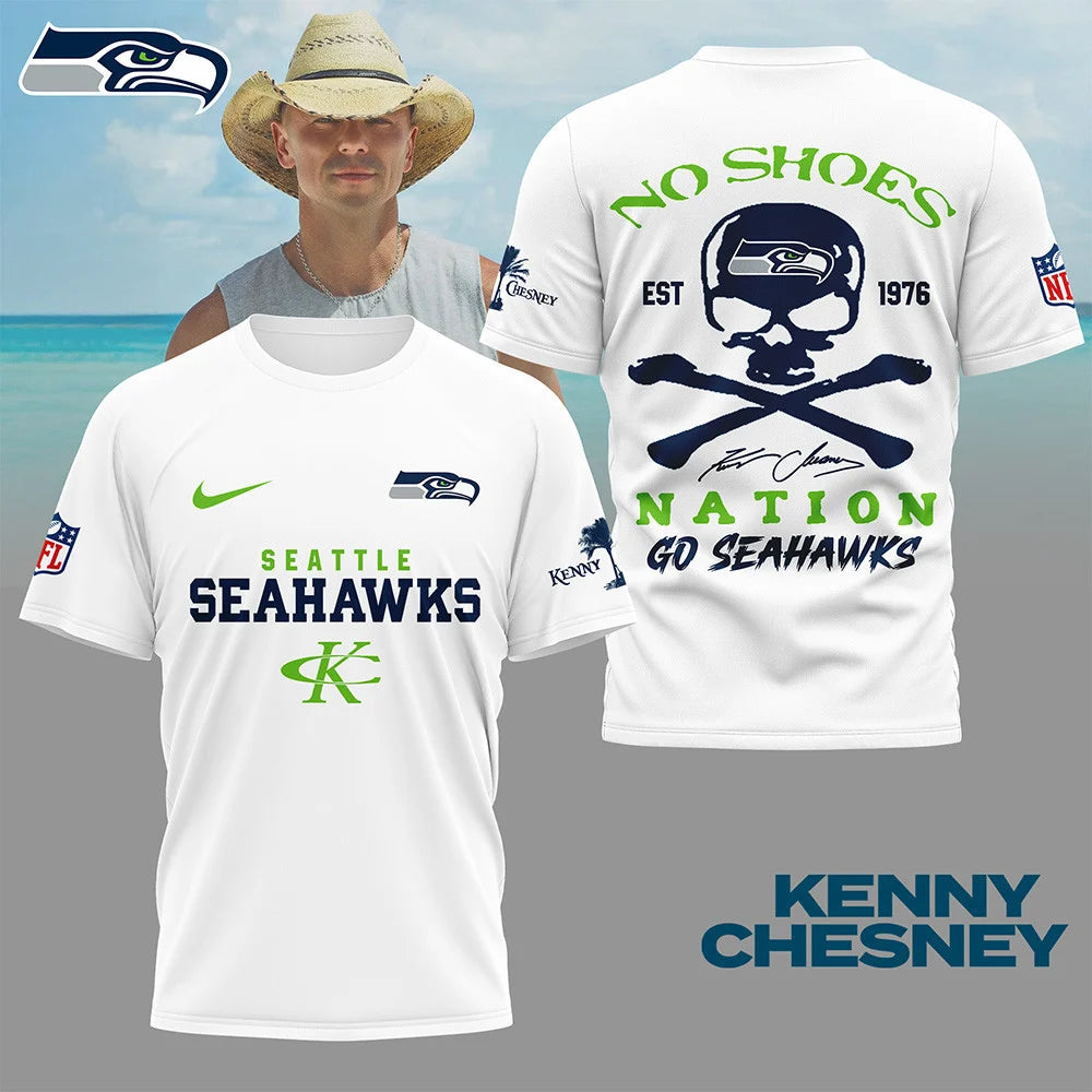 LIMITED EDITION - NEW CUSTOMIZED NFL06 SSH SEATTLE SEAHAWKS T-SHIRT | MULTIPLE COLORS AVAILABLE
