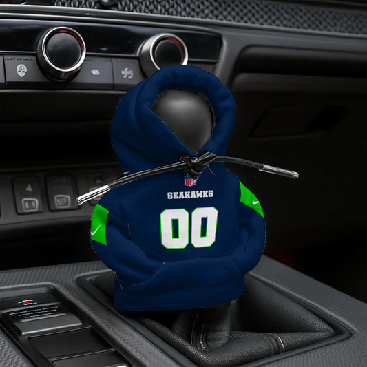 LIMITED EDITION - NEW CUSTOMIZED NFL06 SSH SEATTLE SEAHAWKS AUTOMOTIVE HOODIE SHIFT KNOB COVER