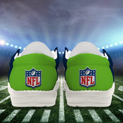 LIMITED EDITION - NEW CUSTOMIZED NFL06 SSH SEATTLE SEAHAWKS LOAFER SHOES