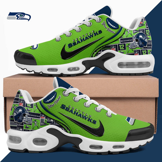 LIMITED EDITION - NEW CUSTOMIZED NFL06 SSH SEATTLE SEAHAWKS UNISEX AIR MAX PLUS SNEAKERS