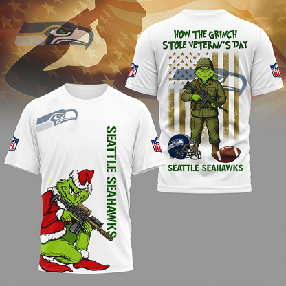 LIMITED EDITION - NEW CUSTOMIZED NFL06 SSH SEATTLE SEAHAWKS 3D SHIRT