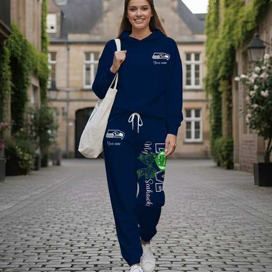 LIMITED EDITION - NEW CUSTOMIZED NFL06 SSH SEATTLE SEAHAWKS HOODIE & LONGPANTS