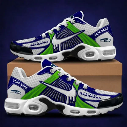 LIMITED EDITION - NEW CUSTOMIZED NFL06 SSH SEATTLE SEAHAWKS UNISEX AIR MAX PLUS SNEAKERS