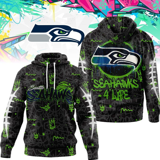 LIMITED EDITION - NEW CUSTOMIZED NFL06 SSH SEATTLE SEAHAWKS UNISEX T-SHIRT, POLO, HOODIE & JACKETS