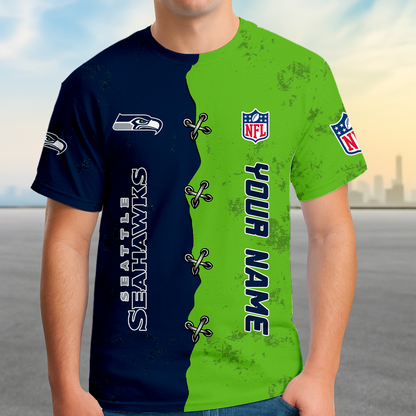 LIMITED EDITION - NEW CUSTOMIZED NFL06 SSH SEATTLE SEAHAWKS UNISEX T-SHIRT, POLO, HOODIE & JACKETS