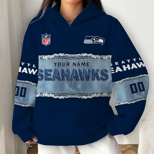 LIMITED EDITION - NEW CUSTOMIZED NFL06 SSH SEATTLE SEAHAWKS UNISEX HOODIE