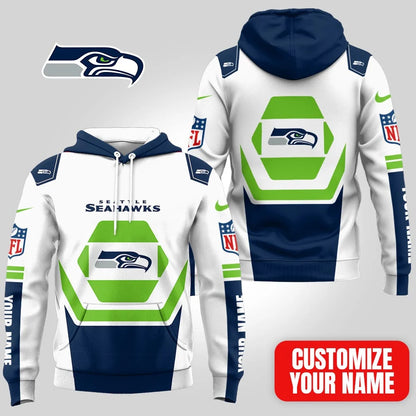 LIMITED EDITION - NEW CUSTOMIZED NFL06 SSH SEATTLE SEAHAWKS UNISEX T-SHIRT, POLO, HOODIE & JACKETS