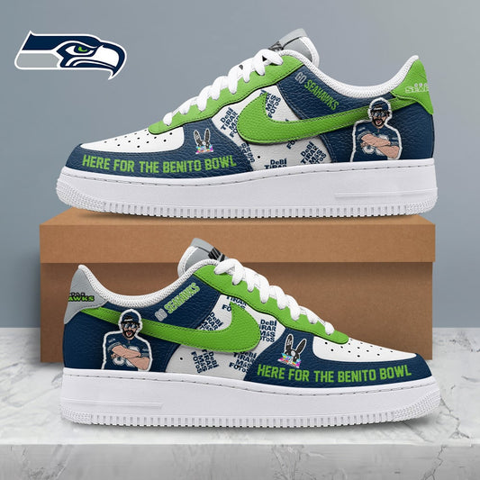 LIMITED EDITION - NEW CUSTOMIZED NFL06 SSH SEATTLE SEAHAWKS SUPER BOWL HALFTIME SHOW AF1 SHOES