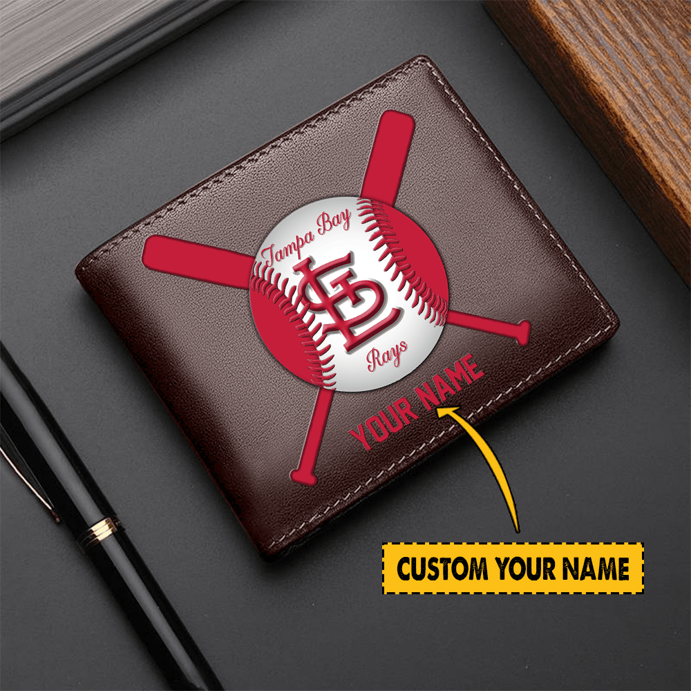 LIMITED EDITION - NEW CUSTOMIZED MLB24 SLC ST. LOUIS CARDINALS LEATHER WALLET