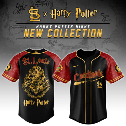 LIMITED EDITION - NEW CUSTOMIZED MLB24 SL CARDINALS x HARRY POTTER BASEBALL JERSEY & CAP