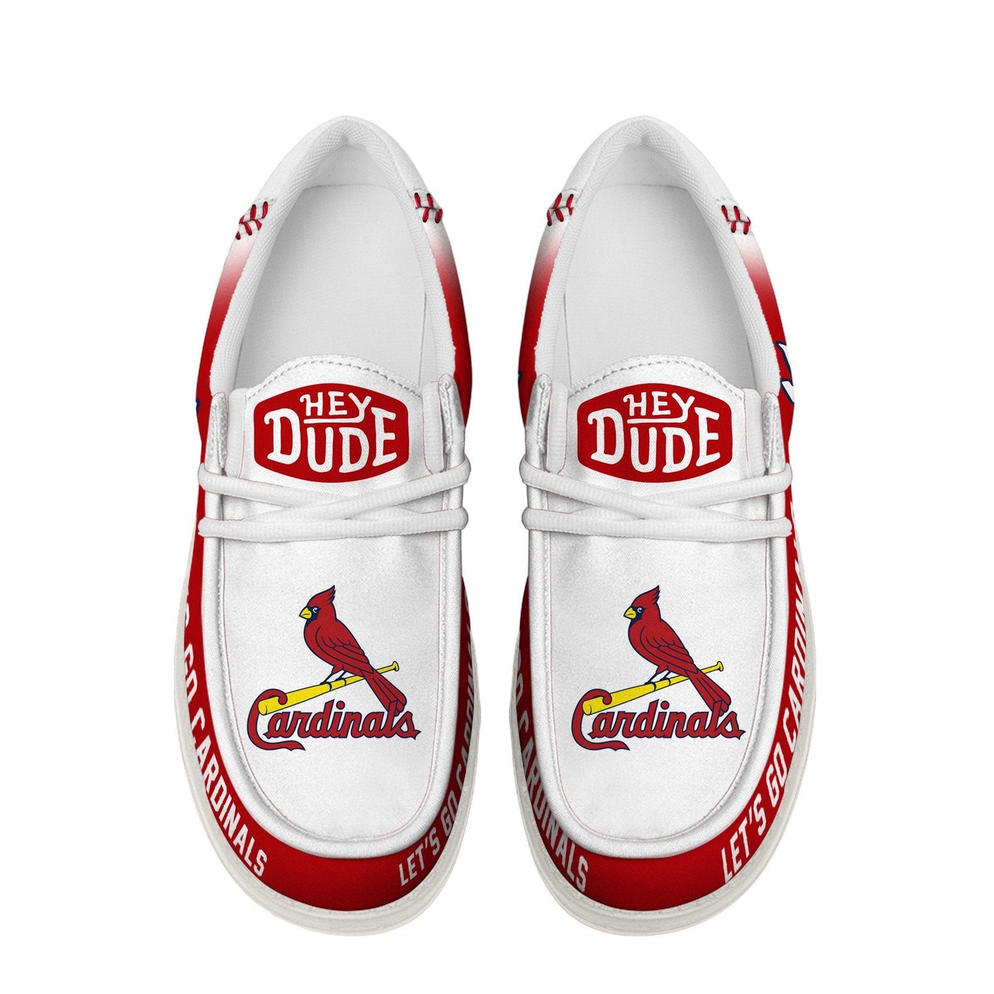 LIMITED EDITION - NEW CUSTOMIZED MLB24 SLC ST. LOUIS CARDINALS LOAFER SHOES