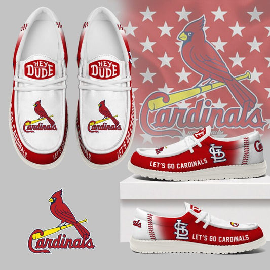 LIMITED EDITION - NEW CUSTOMIZED MLB24 SLC ST. LOUIS CARDINALS LOAFER SHOES