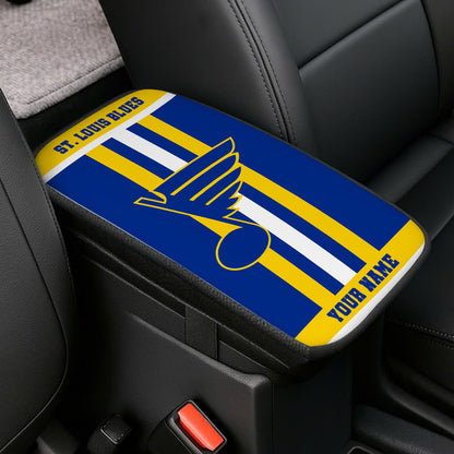 LIMITED EDITION - NEW CUSTOMIZED NHL14 SLB ST. LOUIS BLUES CAR ARMREST PAD COVER