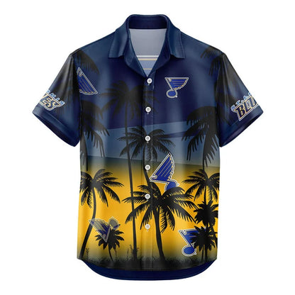 LIMITED EDITION - NEW CUSTOMIZED NHL14 SLB ST. LOUIS BLUES UNISEX HAWAIIAN SHIRT & SHORTS SET