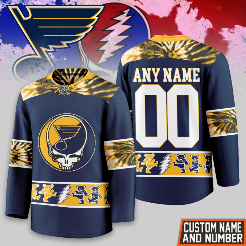 [SUPER SALE] NEW CUSTOMIZED NHL14 SLB ST. LOUIS BLUES UNISEX HOCKEY JERSEY