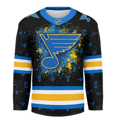 LIMITED EDITION - NEW CUSTOMIZED NHL14 SL BLUES UNISEX HOCKEY JERSEY