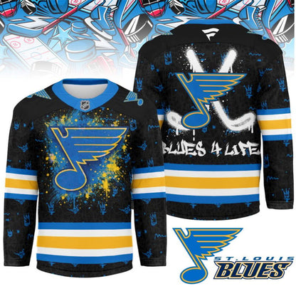 LIMITED EDITION - NEW CUSTOMIZED NHL14 SL BLUES UNISEX HOCKEY JERSEY