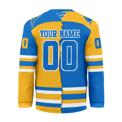 [SUPER SALE] NEW CUSTOMIZED NHL14 SLB ST. LOUIS BLUES UNISEX HOCKEY JERSEY