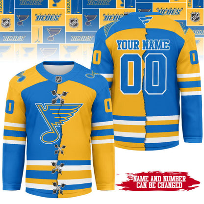 [SUPER SALE] NEW CUSTOMIZED NHL14 SLB ST. LOUIS BLUES UNISEX HOCKEY JERSEY