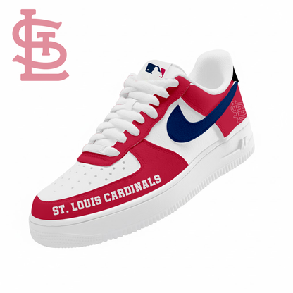 LIMITED EDITION - NEW CUSTOMIZED MLB24 SLC ST. LOUIS CARDINALS AF1 SNEAKERS