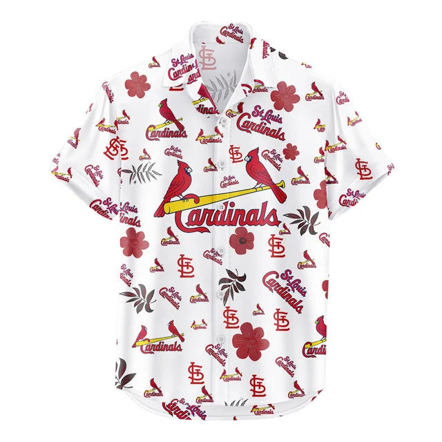 LIMITED EDITION - NEW CUSTOMIZED MLB24 SLC ST. LOUIS CARDINALS UNISEX HAWAIIAN SHIRT & SHORTS SET