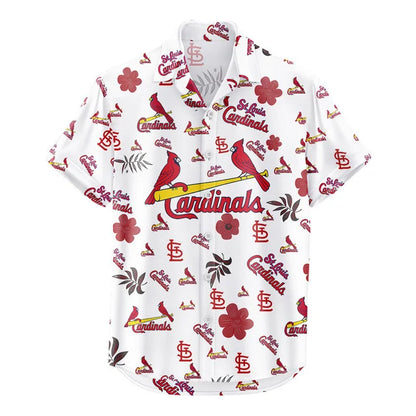 LIMITED EDITION - NEW CUSTOMIZED MLB24 SLC ST. LOUIS CARDINALS UNISEX HAWAIIAN SHIRT & SHORTS SET