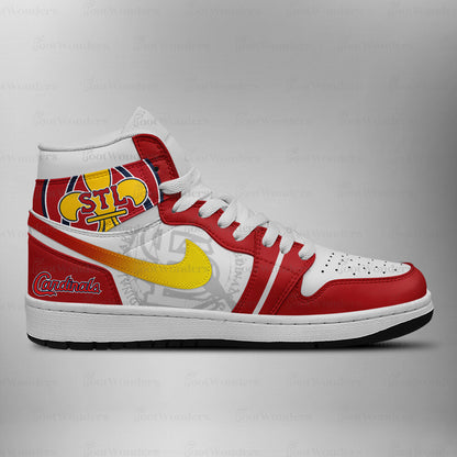 LIMITED EDITION - NEW CUSTOMIZED MLB24 SLC ST. LOUIS CARDINALS AIR JORDAN SNEAKERS