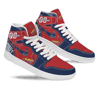 LIMITED EDITION - NEW CUSTOMIZED MLB24 SL CARDINALS AIR JORDAN SNEAKERS