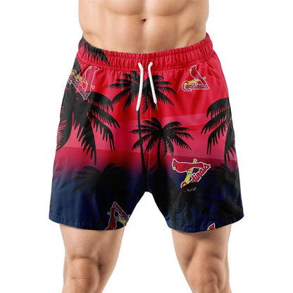 LIMITED EDITION - NEW CUSTOMIZED MLB24 SLC ST. LOUIS CARDINALS UNISEX HAWAIIAN SHIRT & SHORTS SET