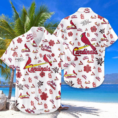 LIMITED EDITION - NEW CUSTOMIZED MLB24 SLC ST. LOUIS CARDINALS UNISEX HAWAIIAN SHIRT & SHORTS SET