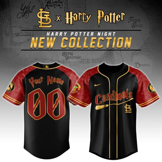 LIMITED EDITION - NEW CUSTOMIZED MLB24 SLC ST. LOUIS CARDINALS x HARRY POTTER BASEBALL JERSEY