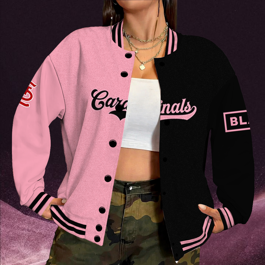 LIMITED EDITION - NEW CUSTOMIZED MLB24 SLC ST. LOUIS CARDINALS SATIN VARSITY & BASEBALL JACKET