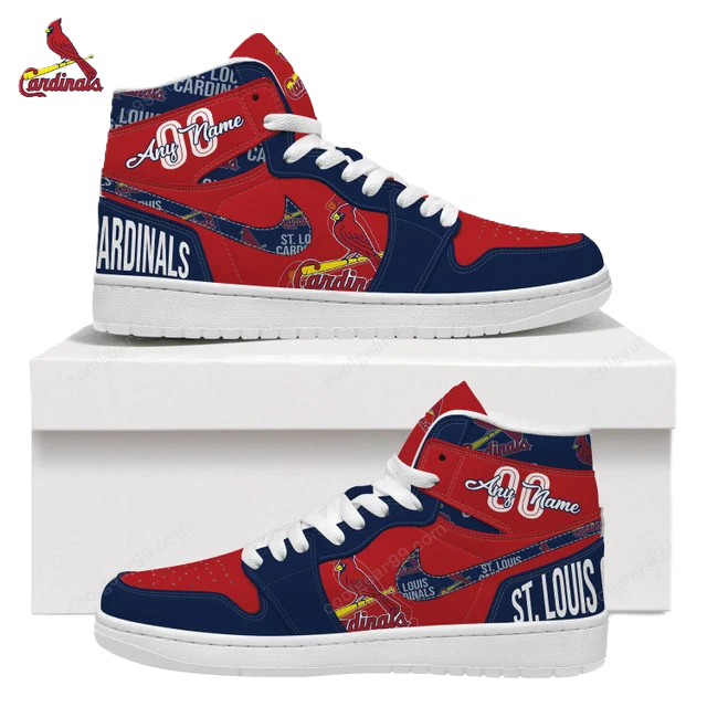 LIMITED EDITION - NEW CUSTOMIZED MLB24 SL CARDINALS AIR JORDAN SNEAKERS