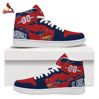 LIMITED EDITION - NEW CUSTOMIZED MLB24 SL CARDINALS AIR JORDAN SNEAKERS
