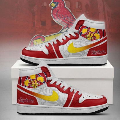 LIMITED EDITION - NEW CUSTOMIZED MLB24 SLC ST. LOUIS CARDINALS AIR JORDAN SNEAKERS