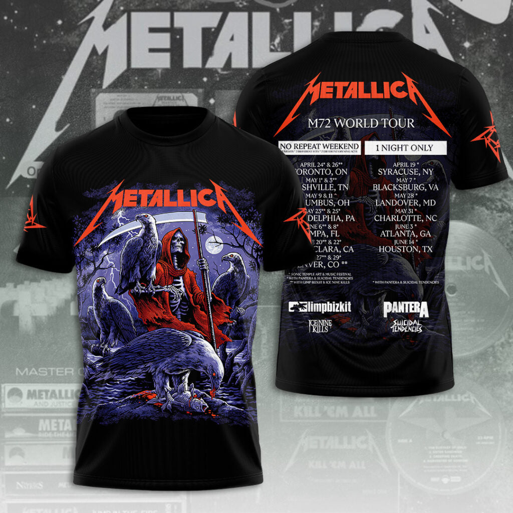 NEW PREMIUM METALLICA UNISEX T-SHIRT, POLO, HOODIE & JACKETS 2026