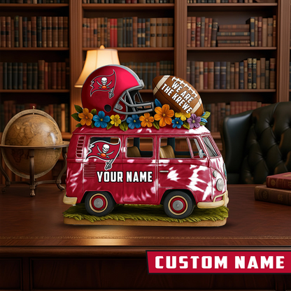 LIMITED EDITION - NEW CUSTOMIZED NFL10 TBB TAMPA BAY BUCCANEERS BUS ACRYLIC BLOCK